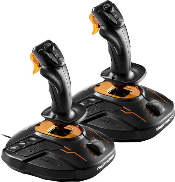 Thrustmaster T.16000M Space Sim Duo Stick Joystick do symulatorów lotu PC czarny, pomarańczowy