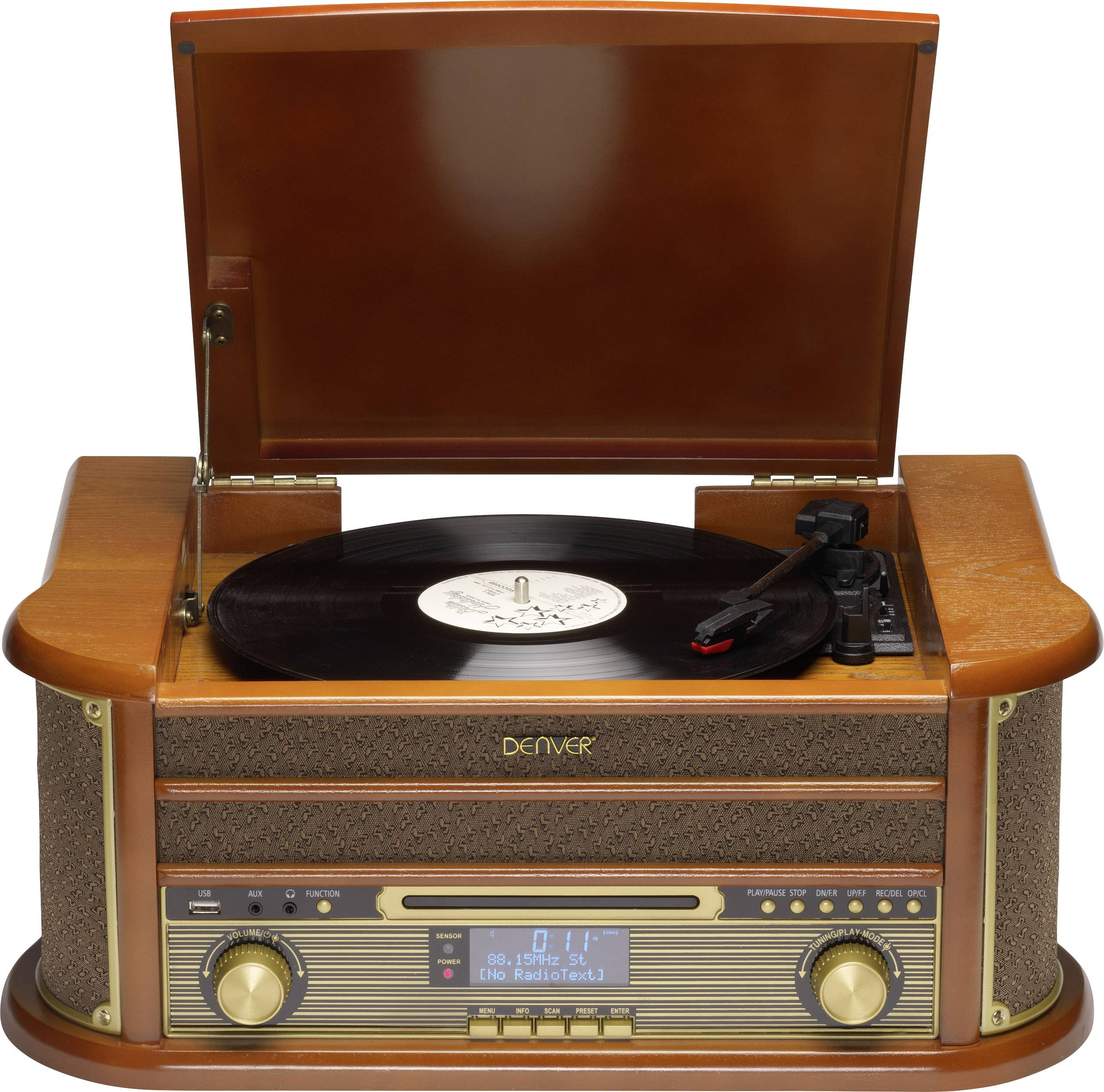 Gramofon Denver MRD-51 drewno - obrazek 1