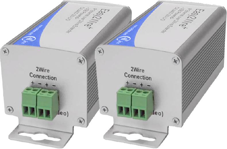Renkforce RF-2982884 Przedłużacz sieciowy 2 przewodowa Maksymalny zasięg: 400 m 2 szt. 100 MBit/s bez funkcji PoE - obrazek 1