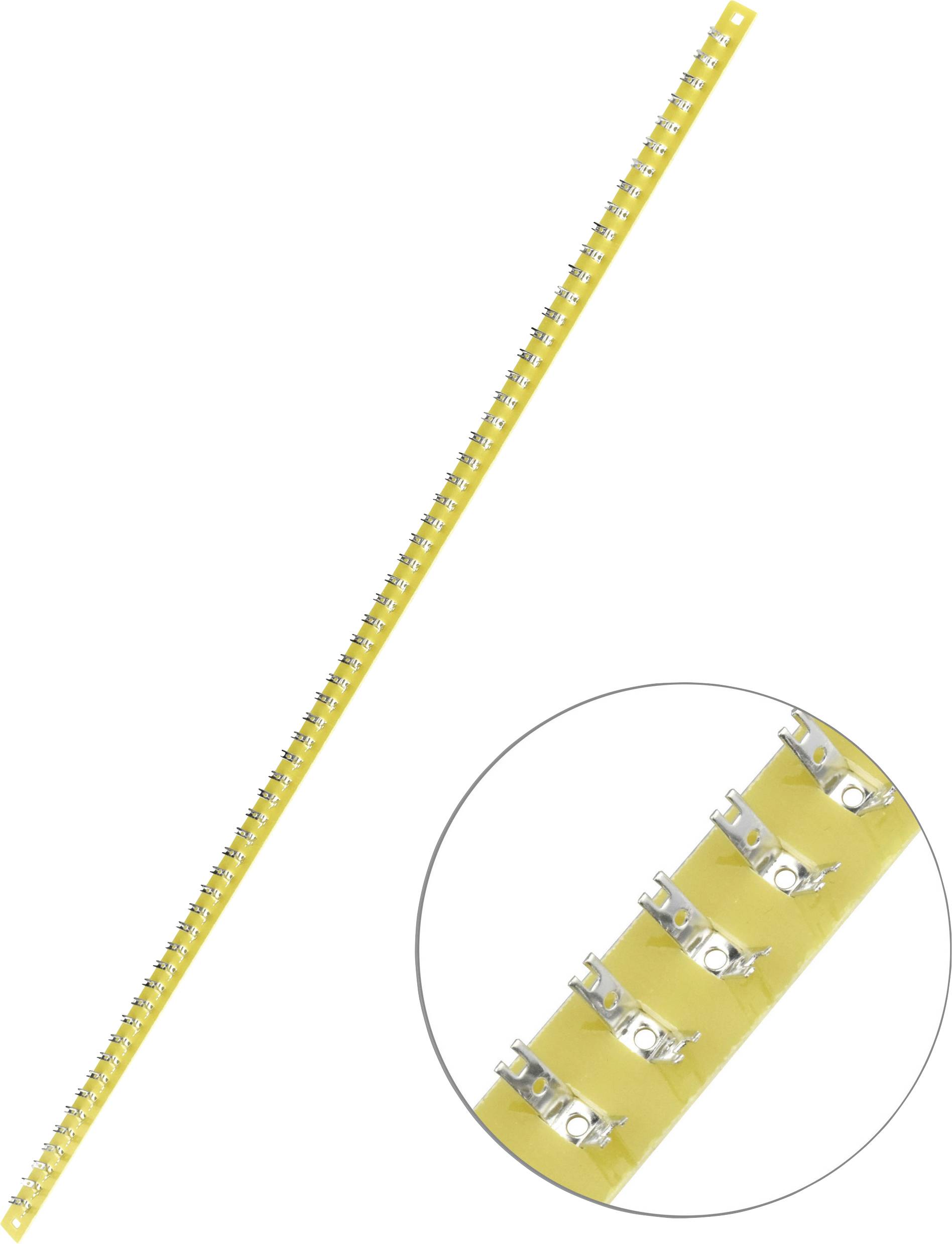 TRU COMPONENTS Listwa złączy do lutowania jednorzędowo Ilość pinów 60 epoksyd (D x S x W) 498 x 12 x 1.6 mm 1 szt. - obrazek 1
