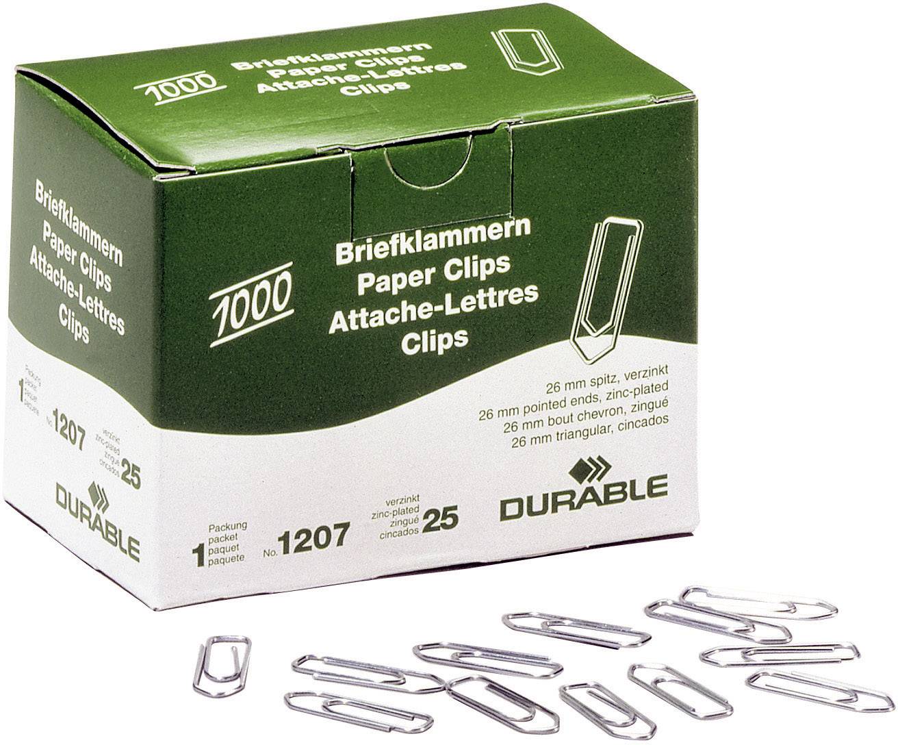 Durable Spinacz biurowy 120725 26 mm ocynkowany 1000 szt. - obrazek 1