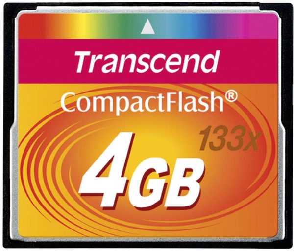 Karta pamięci CF Transcend TS4GCF133, 4 GB, 25 MB/s / 25 MB/s