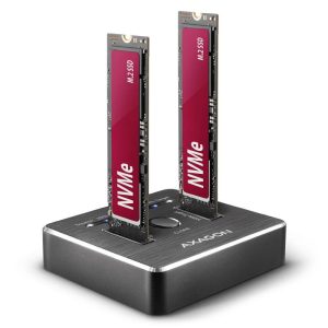 AXAGON ADSA-M2C NVMe M.2 NVMe PCIe 3.1 x4 Stacja dokująca do dysków twardych z funkcją klonowania AXAGON ADSA-M2C NVMe M.2 NVMe PCIe 3.1 x4 Stacja dokująca do dysków twardych z funkcją klonowania