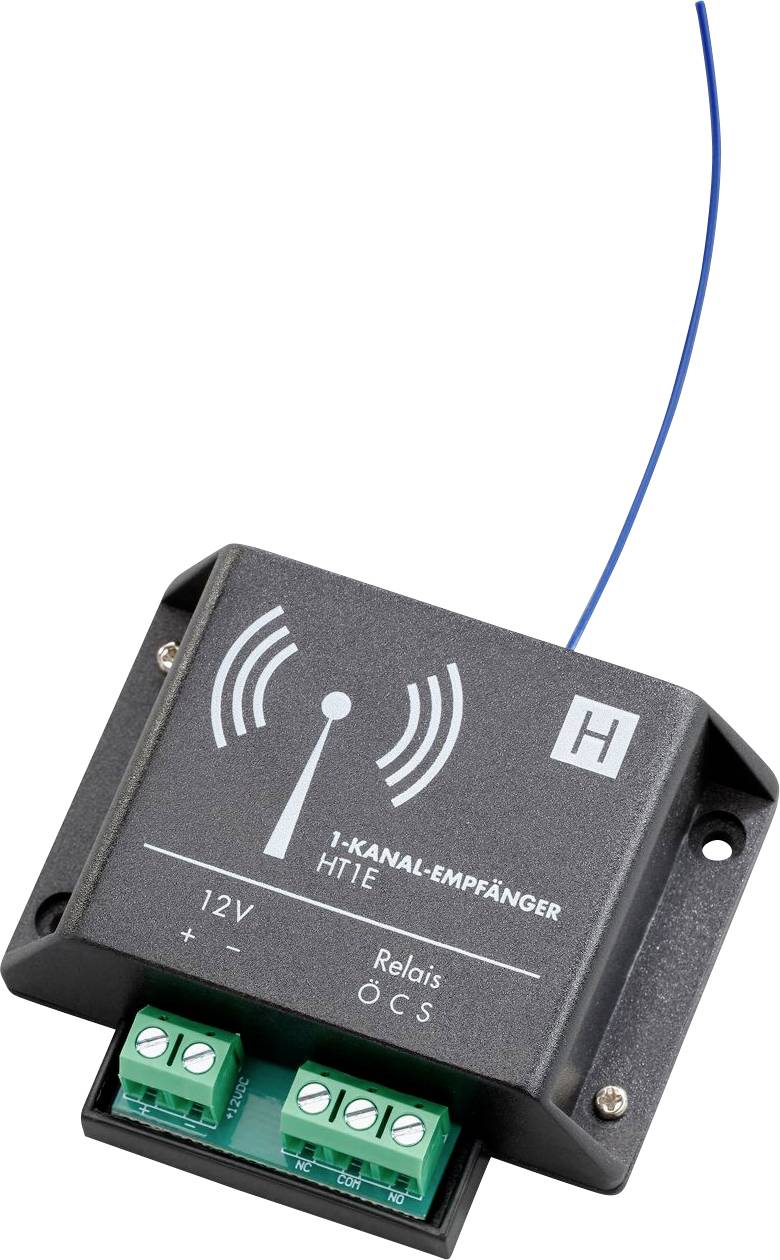 H-Tronic HT1E Odbiornik radiowy 1-kanałowy Częstotliwość 868.35 MHz 12 V/DC - obrazek 1