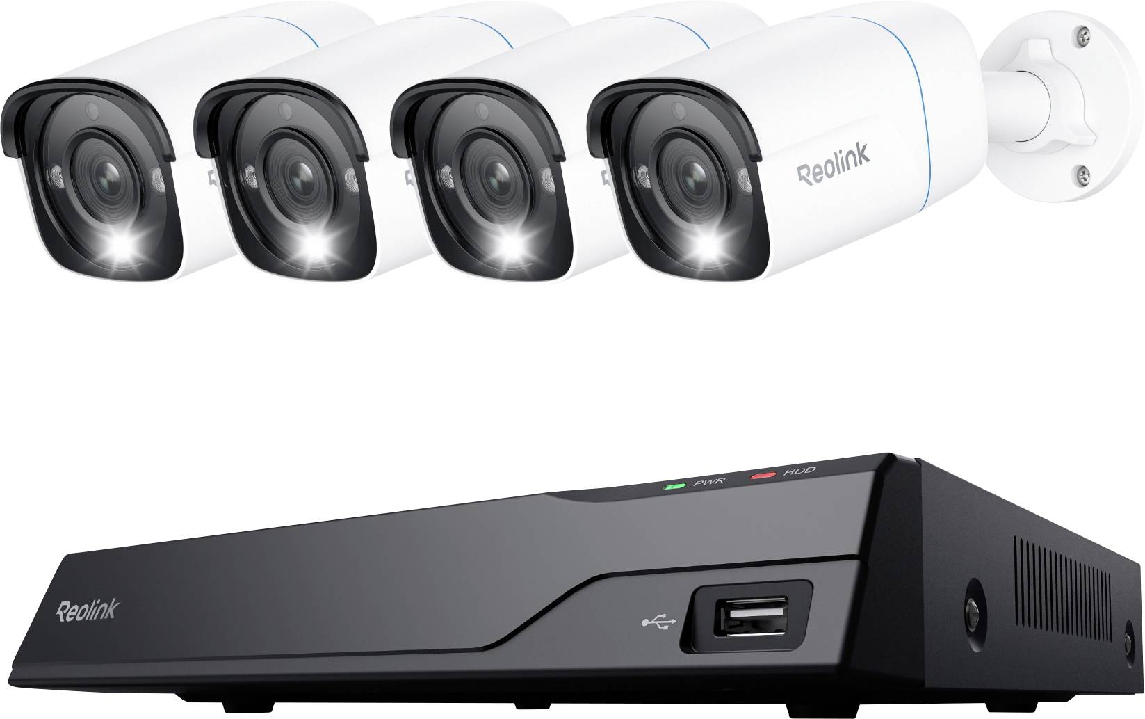 Reolink PS4KB01-8 NVS8-8MB4 LAN IP-Zestaw monitorujący 8-kanałowy z 4 kamerami 3840 x 2160 px - obrazek 1
