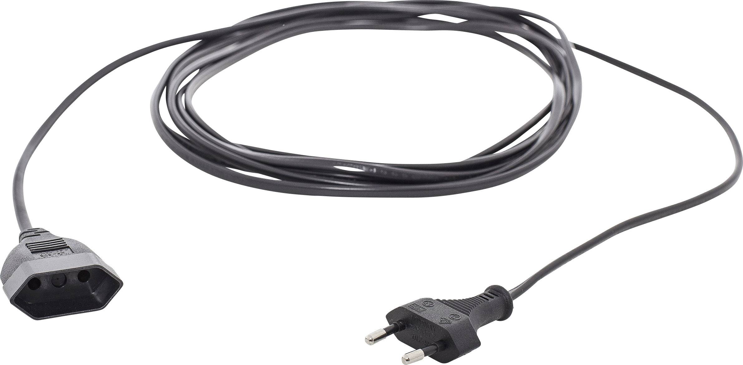przedłużacz HAWA R698, gniazdka: 1, H03VVH2-F 2X 0,75 mm², 230 V, 16 A, 5.00 m - obrazek 1