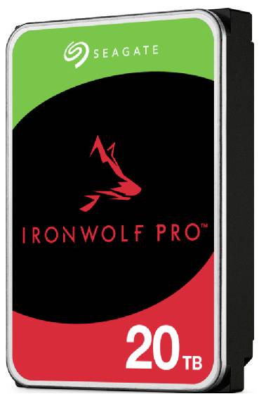 Seagate IronWolf Pro 20 TB Dysk twardy wewnętrzny, 3,5” (8,9 cm) SATA III ST20000NT001 Opakowanie zastępcze