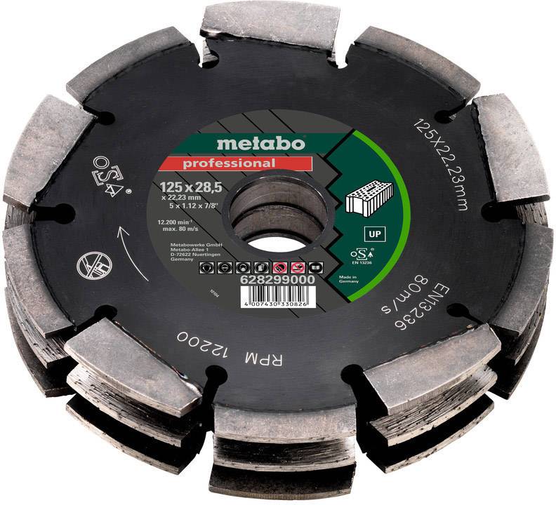 Frez do nakrętek Metabo 628299000, 125 mm x 175 mm , 1 szt. - obrazek 1