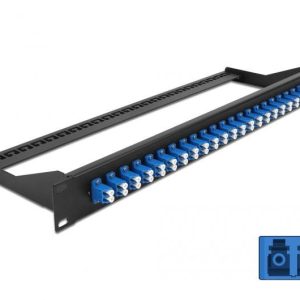Delock 43386 Patchpanel do światłowodu 24 Porty LC 1 U