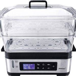Parowar Steba 05.22.00, z funkcją gotowania ryżu, 335 mm x 310 mm x 220 mm, stalowy Parowar Steba 05.22.00, z funkcją gotowania ryżu, 335 mm x 310 mm x 220 mm, stalowy