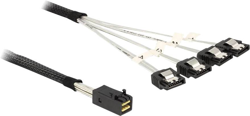 kabel SAS Delock Delock - SATA- / SAS-Kabel - SAS 6Gbit/s - 4-Lane - 4x Mini SAS HD (SFF-8643) 83392, 0.50 m - obrazek 1