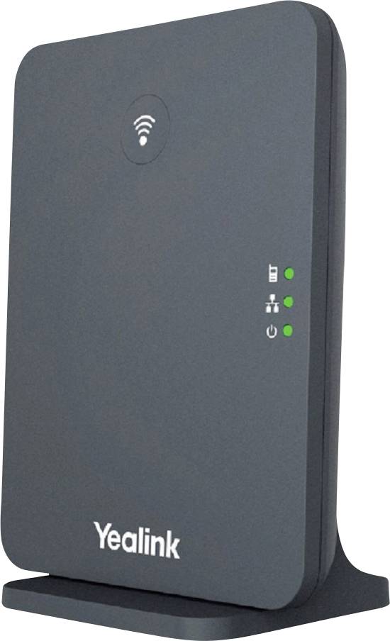 Yealink W70B DECT (Single Cell Base) Stacja bazowa DECT/VoIP Ilość rozszerzeń: 20 Ilość telefonów systemowych: 10