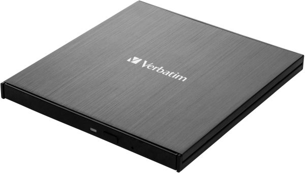 Verbatim External Ultra HD 4K Zewnętrzna nagrywarka Blue-ray Obsługa wideo 4K Produkt nowy USB-C® (USB 3.2 Gen 1) czarny