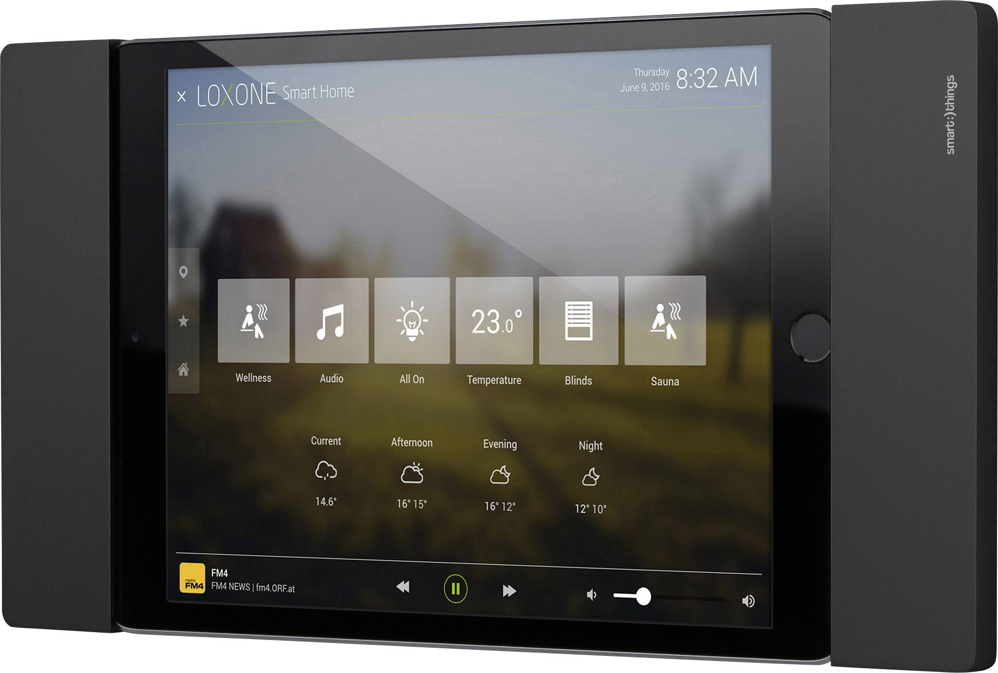Uchwyt ścienny do iPada Smart Things s09 b czarny - obrazek 1