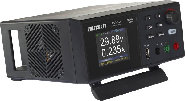 Zasilacz laboratoryjny stałonapięciowy VOLTCRAFT DSP-8020 0 – 80 V 0 – 20 A 500 W Kalibracja (DAkkS)