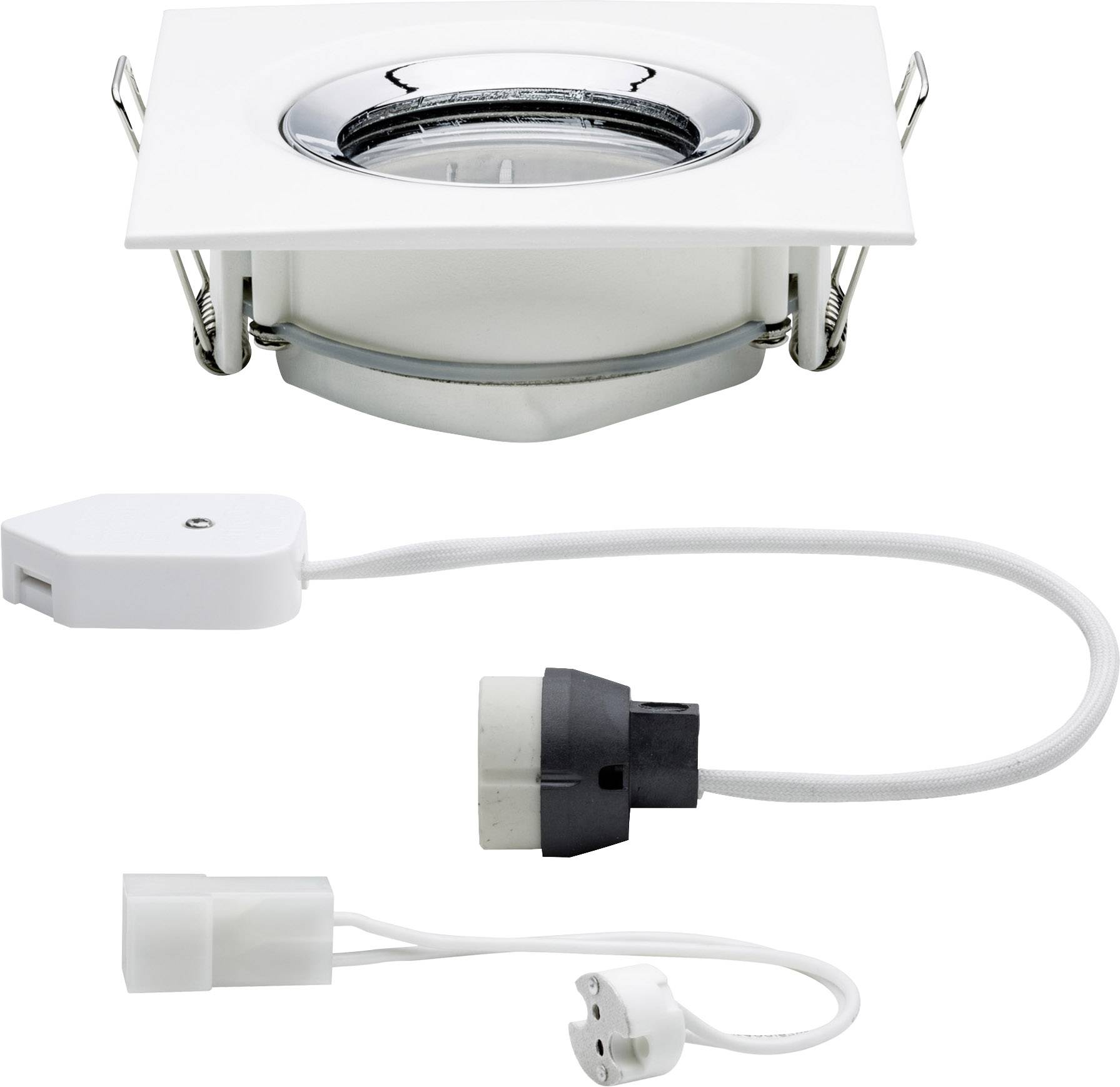 Lampa łazienkowa do zabudowy Paulmann 93664 35 W GU10, GU5.3 IP65 230 V aluminium, cynk biały (matowy), chrom - obrazek 1