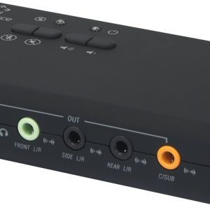 Renkforce Surround Sound Box zewnętrzny 8-kanałowy 3D USB zewnętrzny 7.1 czarny Renkforce Surround Sound Box zewnętrzny 8-kanałowy 3D USB zewnętrzny 7.1 czarny