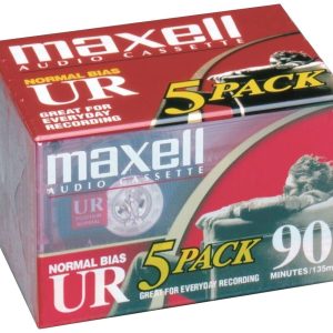 Maxell Kaseta audio 90 min Zestaw 5-elementowy