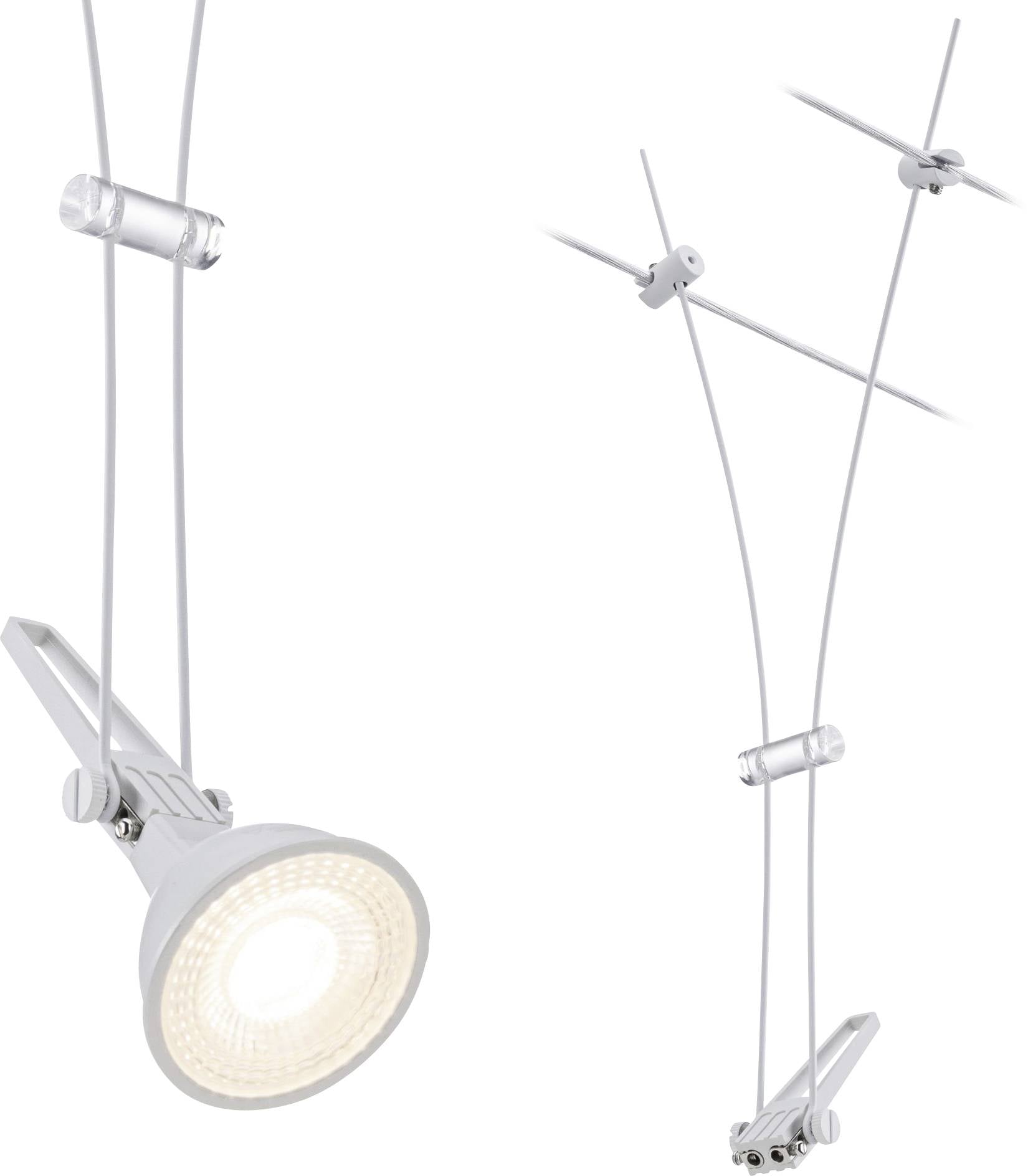 Lampa do systemu kablowego, niskonapięciowego Paulmann Comet GU5.3 biały (matowy) - obrazek 1