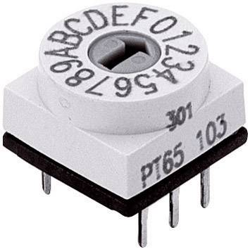 PTR Hartmann PT 65 103 HEX. CODIERSCHALTER Przełącznik kodujący heksadecymalne 0-9/A-F Pozycje przełączenia 16 1 szt.