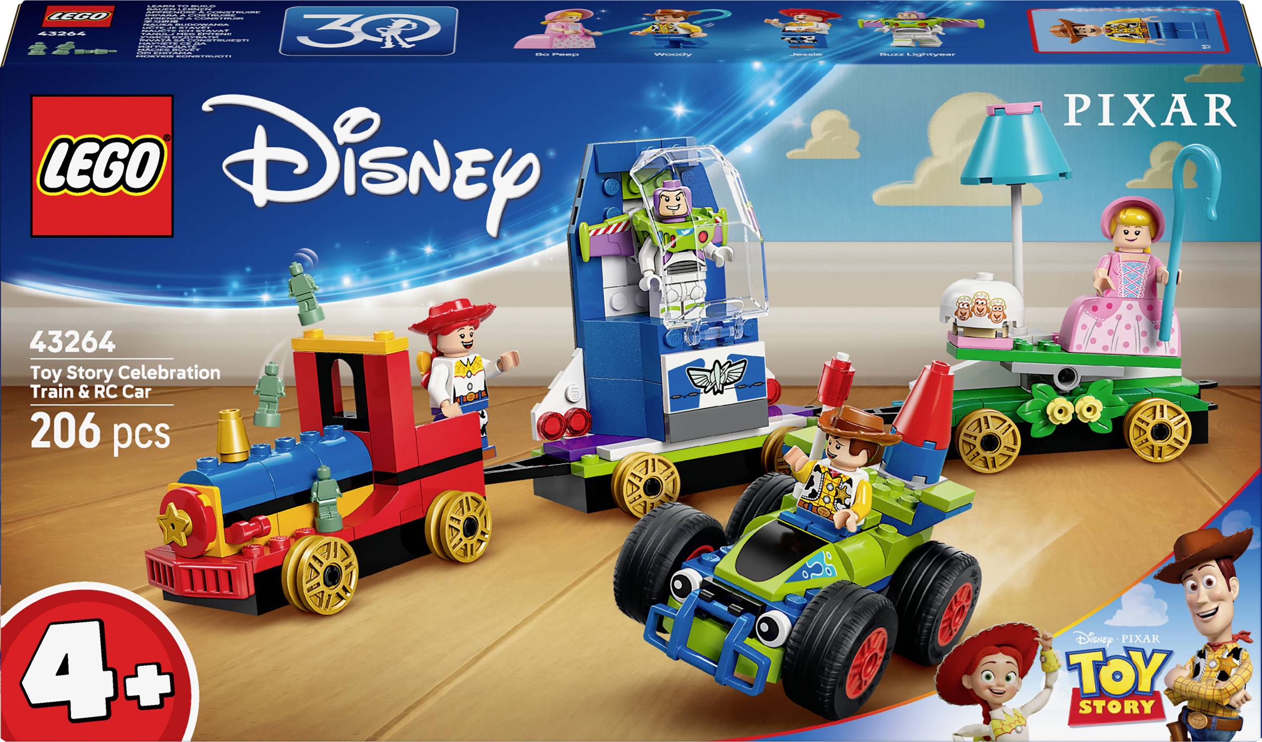 LEGO® DISNEY 43264 Pociąg imprezowy i samochód zdalnie sterowany z Toy Story - obrazek 1