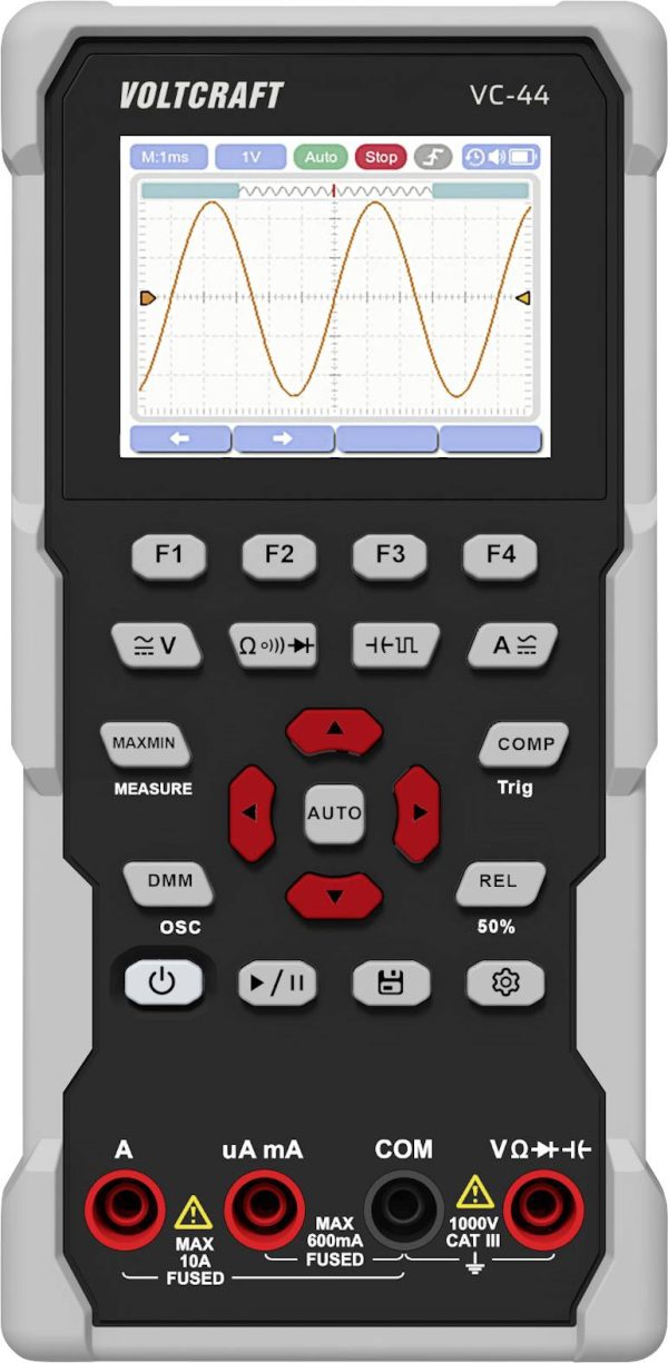 VOLTCRAFT VC-44 Multimetr Kalibracja (ISO) cyfrowy CAT III 1000 V Wyświetlane liczby: 20000