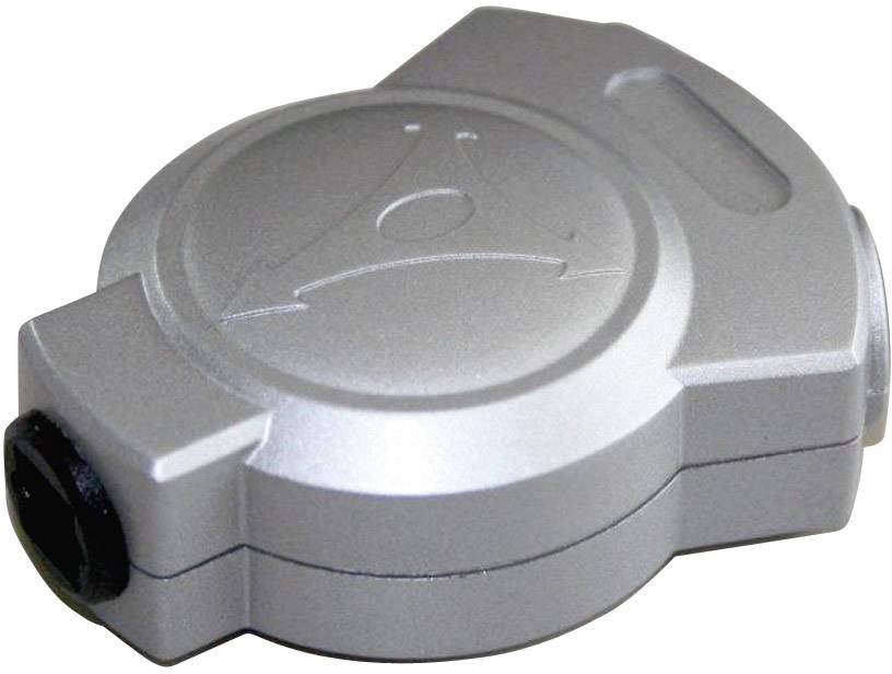 Splitter Toslink Hicon POF-810, gniazdo Toslink/2x gniazdo Toslink, srebrny - obrazek 1