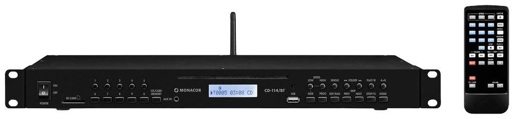 Monacor CD-114/BT Odtwarzacz CD MP3 DJ - obrazek 1