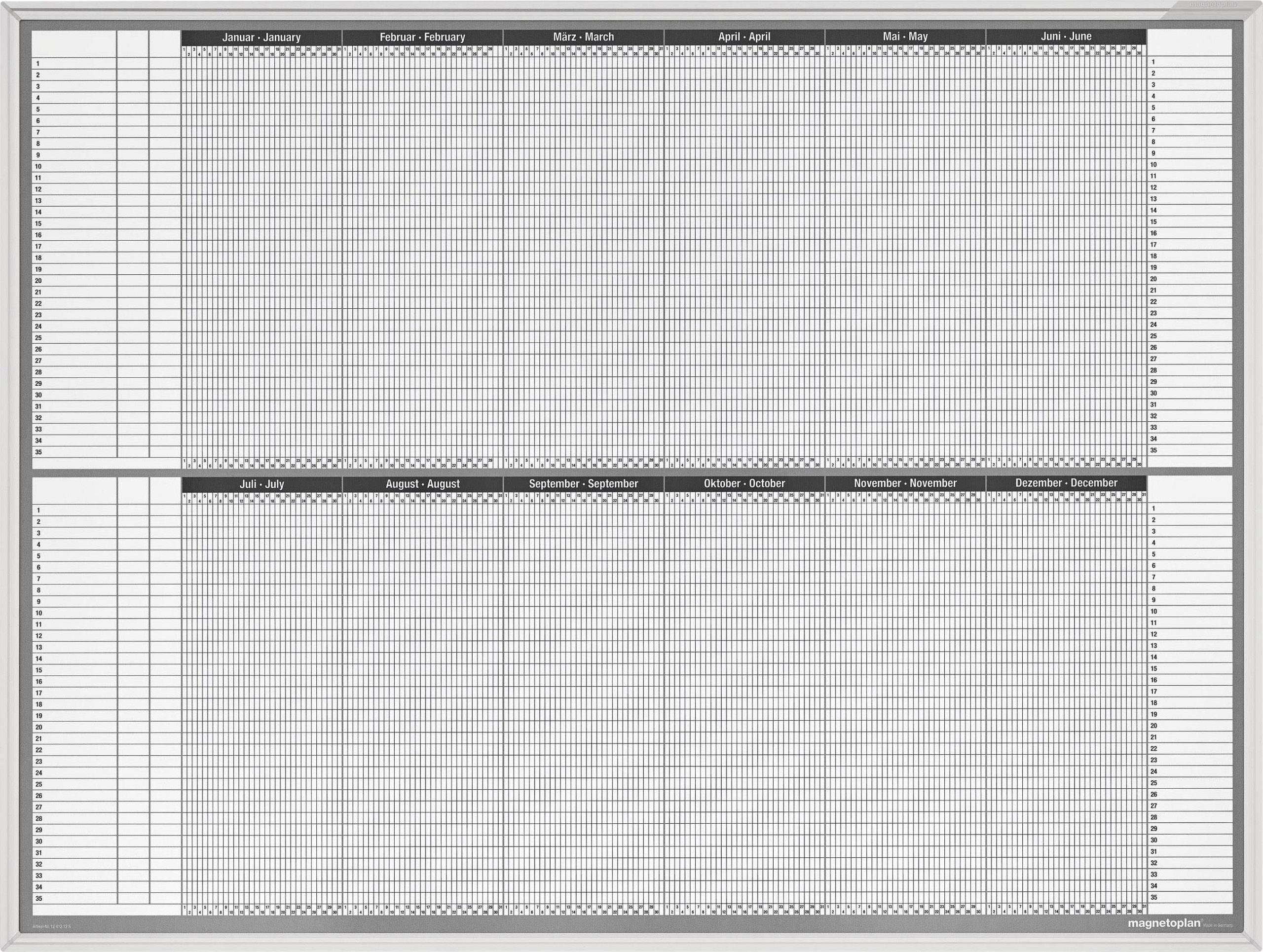 magnetoplan Tablica z planem 1241212S biały 1215 mm x 915 mm - obrazek 1