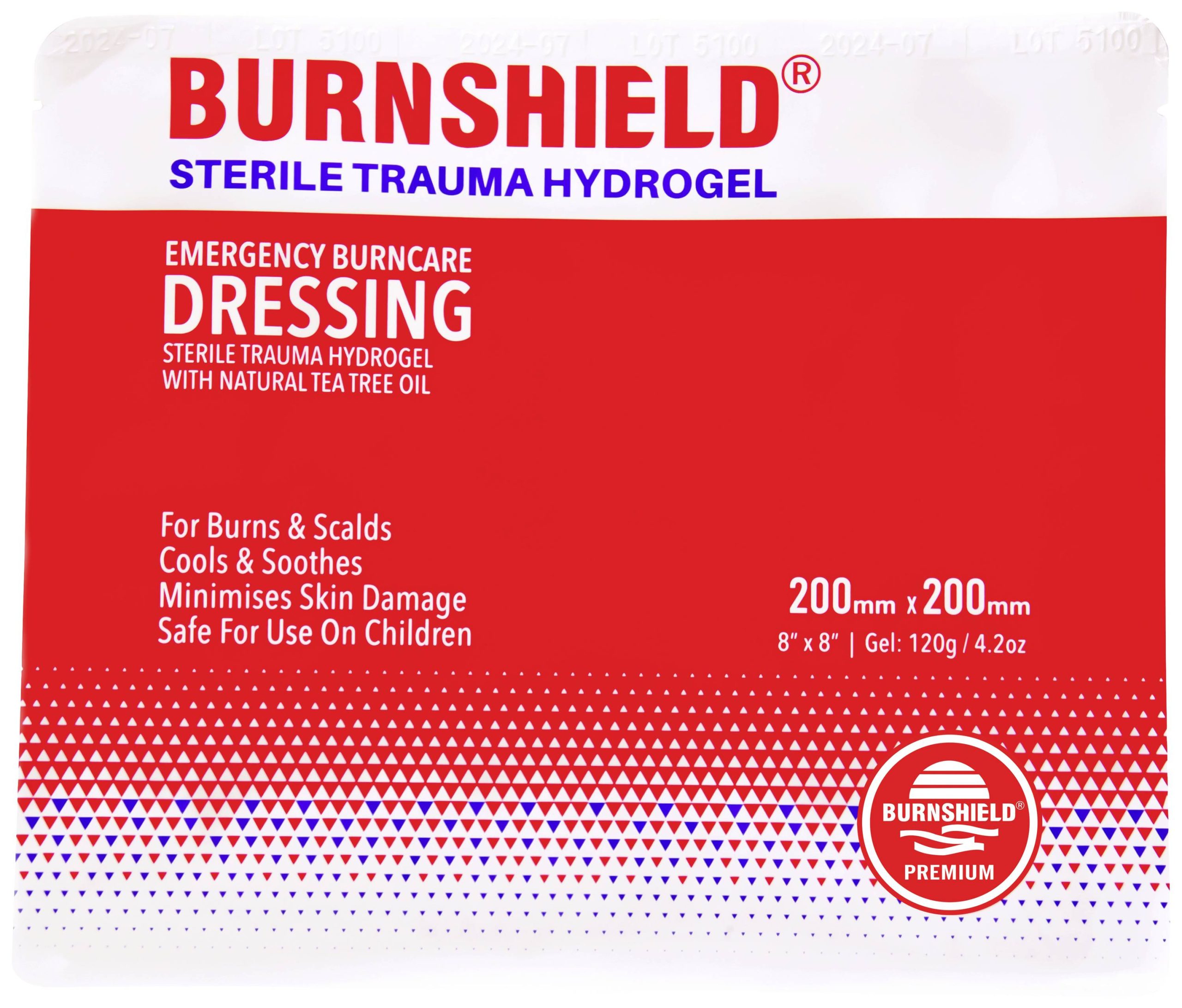 Burnshield 1012281 Kompres na rany oparzeniowe 200 mm x 200 mm - obrazek 1