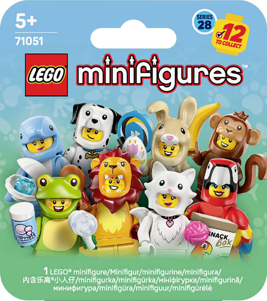71051 LEGO® Minifigures Minifigurki Zwierzęta Seria 28 (71051); Pudełko Niespodzianka - obrazek 1