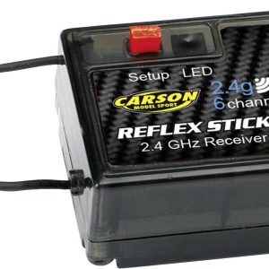 Odbiornik 6-kanałowy Carson Modellsport Reflex Stick 2 2,4 GHz Rodzaj złącza Graupner / JR Odbiornik 6-kanałowy Carson Modellsport Reflex Stick 2 2,4 GHz Rodzaj złącza Graupner / JR