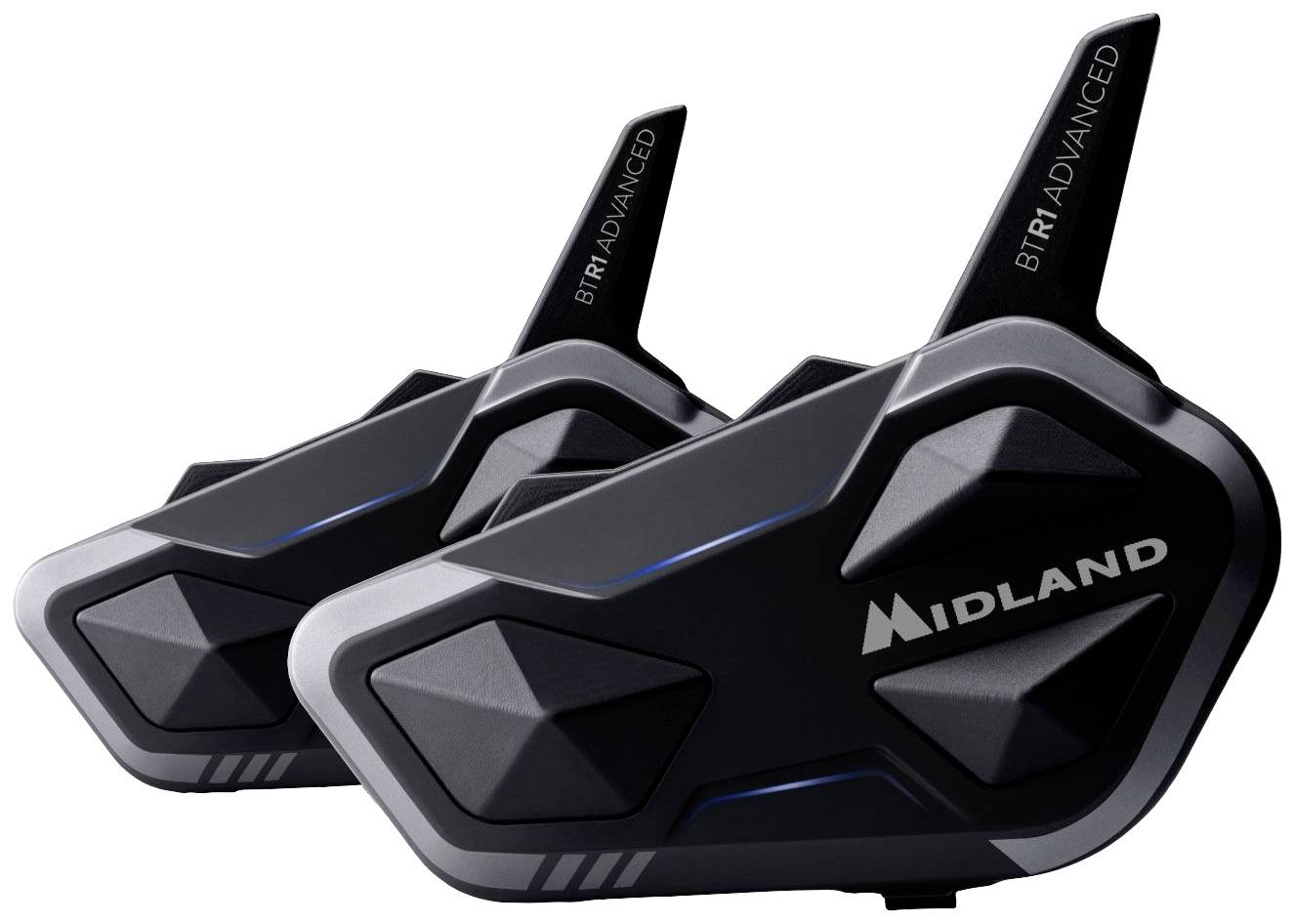 Midland C1529.01 BTR1 Advanced Bluetooth Kommunikation Motocyklowy radioodbiornik Pasuje do Kask integralny, Kask sporto - obrazek 1