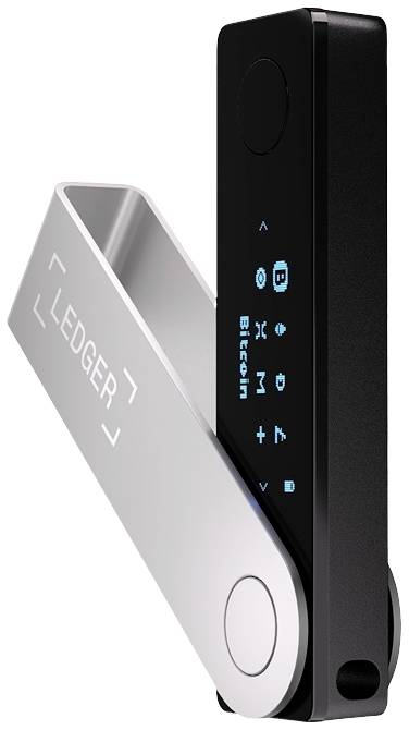 Ledger Nano X Portfel sprzętowy czarny (matowy) USB-A, Bluetooth 1 szt. LNX-DEON - obrazek 1
