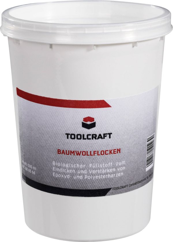 Wypełniacz bawełniany TOOLCRAFT 886566 500 ml