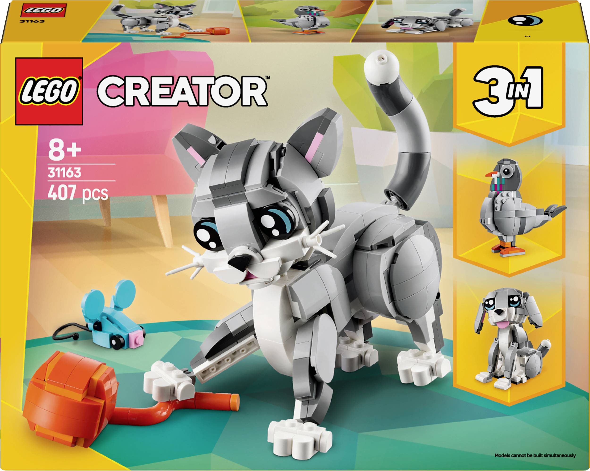 LEGO® CREATOR 31163 Szary kot - obrazek 1