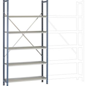 Manuflex RA2181.5007 Regał składany moduł podstawowy (S x W x G) 900 x 1900 x 300 mm brilliant blue Manuflex RA2181.5007 Regał składany moduł podstawowy (S x W x G) 900 x 1900 x 300 mm brilliant blue