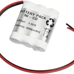 Akumulator do oświetlenia zapasowego Emmerich 36AA800R, N/A, Przewód, 3.6 V, 800 mAh Akumulator do oświetlenia zapasowego Emmerich 36AA800R, N/A, Przewód, 3.6 V, 800 mAh