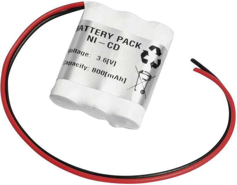 Akumulator do oświetlenia zapasowego Emmerich 36AA800R, N/A, Przewód, 3.6 V, 800 mAh - obrazek 1