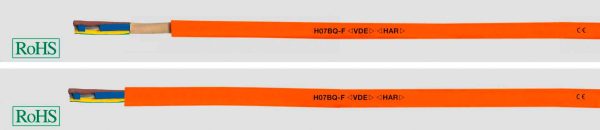 HELU H05BQ-F Przewód przyłączeniowy 4 G 0.75 mm² pomarańczowy 22052-500 500 m