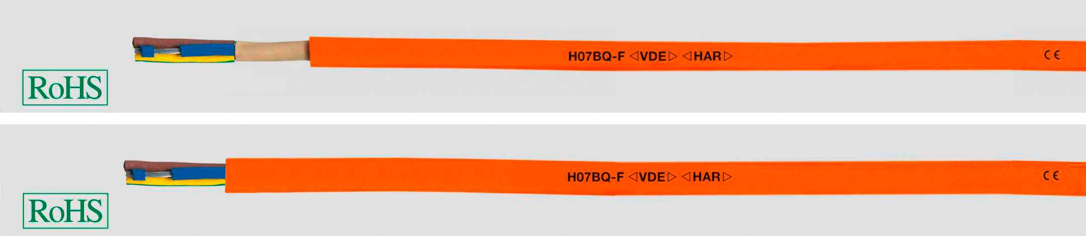 HELU H05BQ-F Przewód przyłączeniowy 4 G 0.75 mm² pomarańczowy 22052-500 500 m - obrazek 1