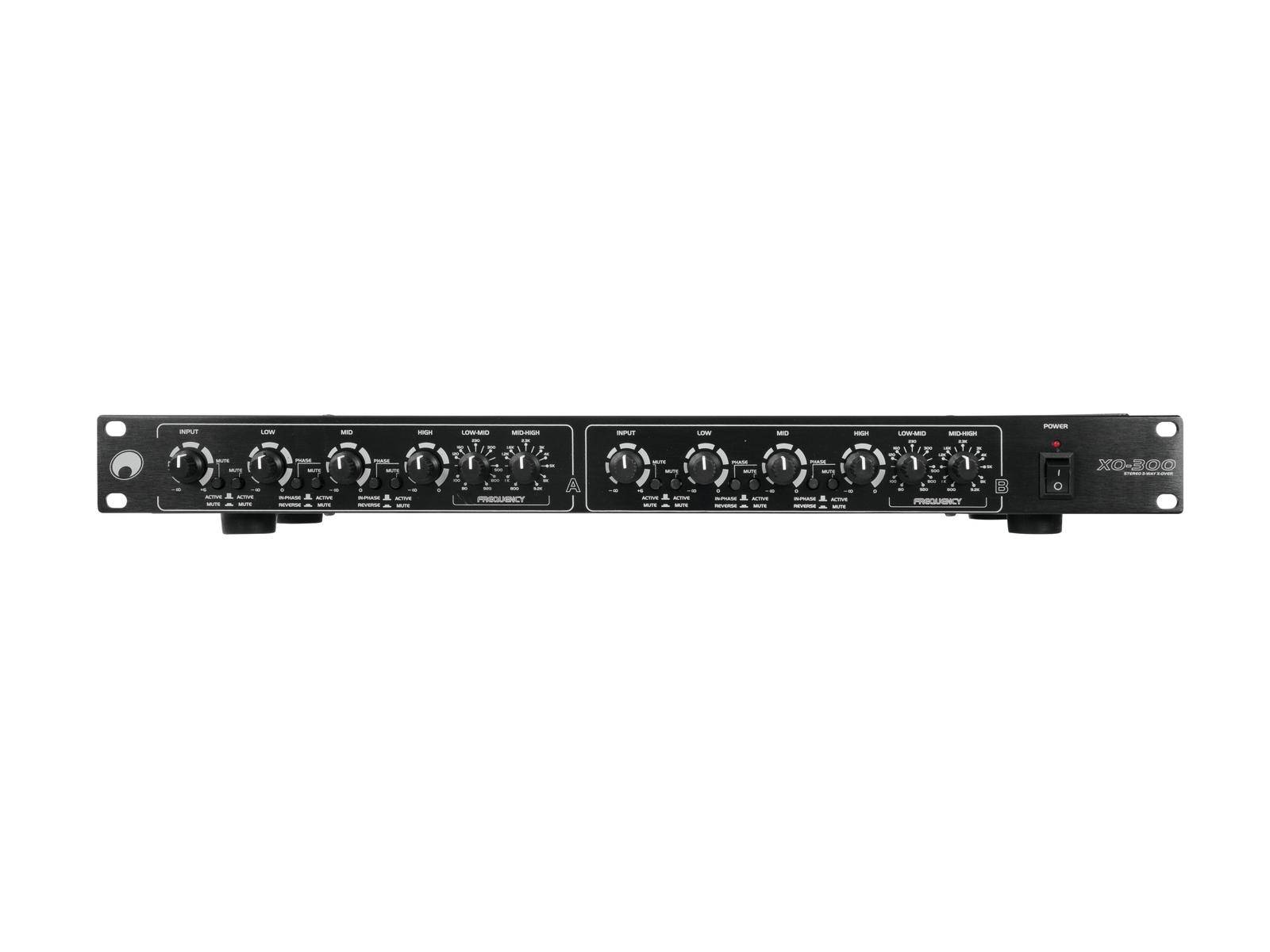 Omnitronic XO-300 3-drożny, trójosiowy Zwrotnica częstotliwości 19" - obrazek 1