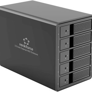 Renkforce RF-6647600 Obudowa dysku twardego 3,5″ (8,9 cm) 5 Bay 3.5 cal USB 3.0 Renkforce RF-6647600 Obudowa dysku twardego 3,5″ (8,9 cm) 5 Bay 3.5 cal USB 3.0