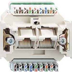 Gniazdo sieciowe podtynkowy Rutenbeck 13410405 wkład CAT 6a Gniazdo sieciowe podtynkowy Rutenbeck 13410405 wkład CAT 6a