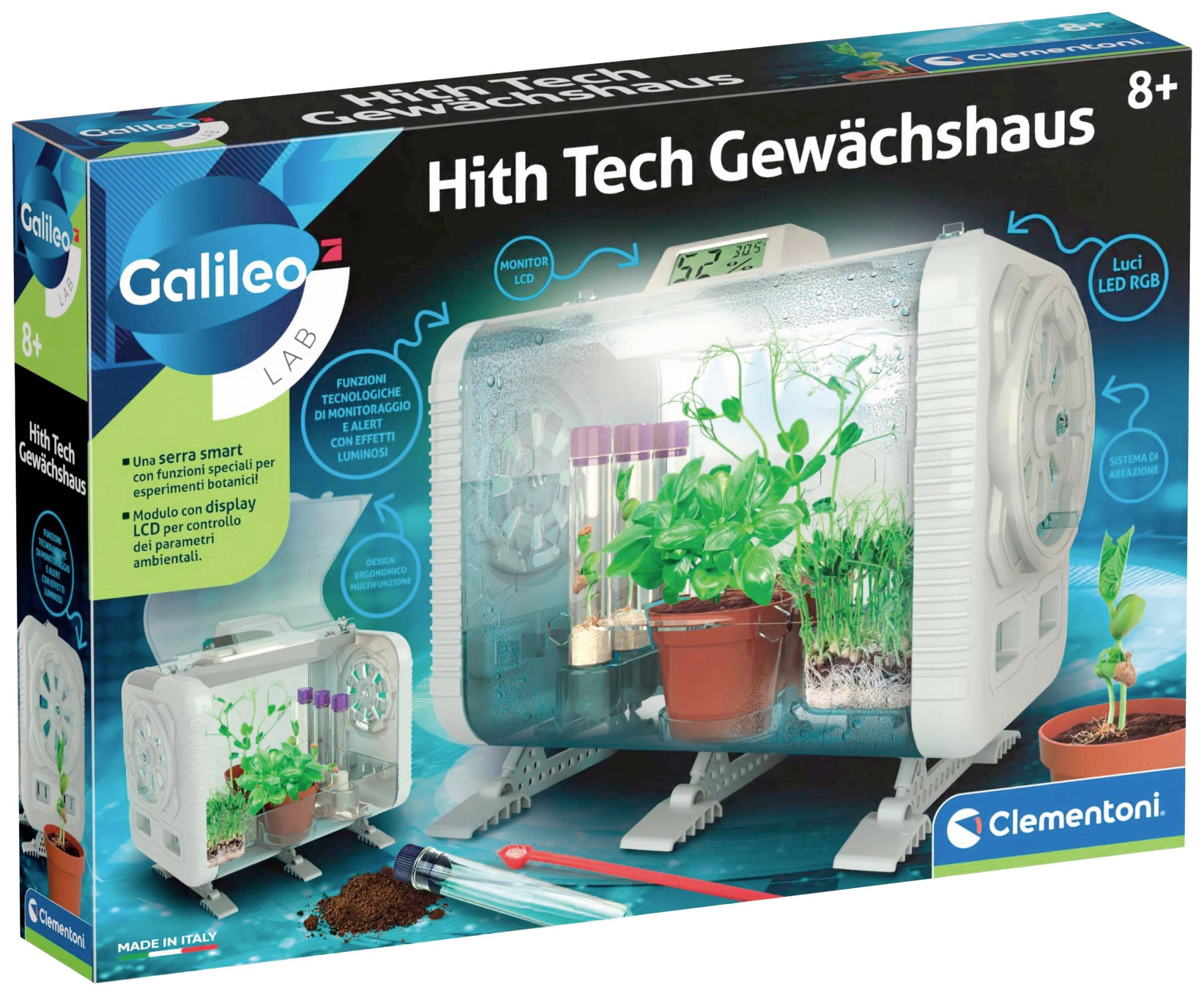 Zestaw eksperyment - Box Clementoni Galileo High Tech Gewächshaus 59406 Od 8 lat - obrazek 1