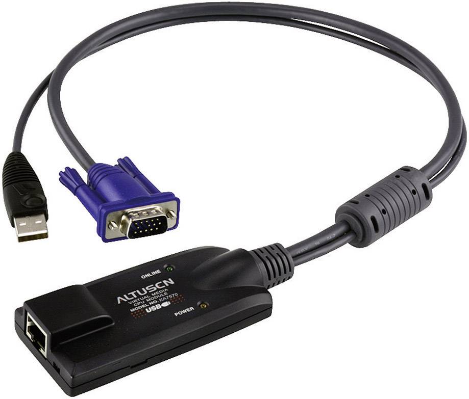 adapter KVM ATEN KA7570-AX, moduł CPU, RJ45, VGA, USB, 1600 x 1200 px - obrazek 1