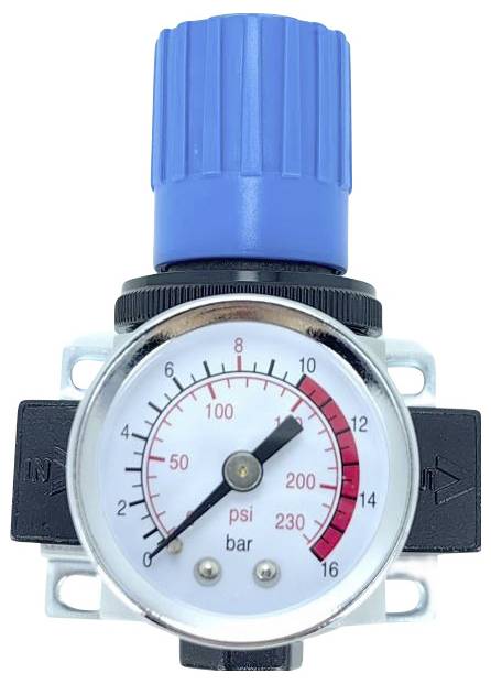 Regulator ciśnienia 12 barów, G1/4″ (13 157 mm) TRU COMPONENTS TC-13845728 N/A Ilość przepływu (maks.) 1700 l/min