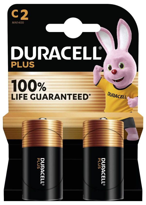 Bateria C/R14 Duracell Plus-C K2 alkaliczno-manganowe 9.8 Ah 1.5 V 2 szt.