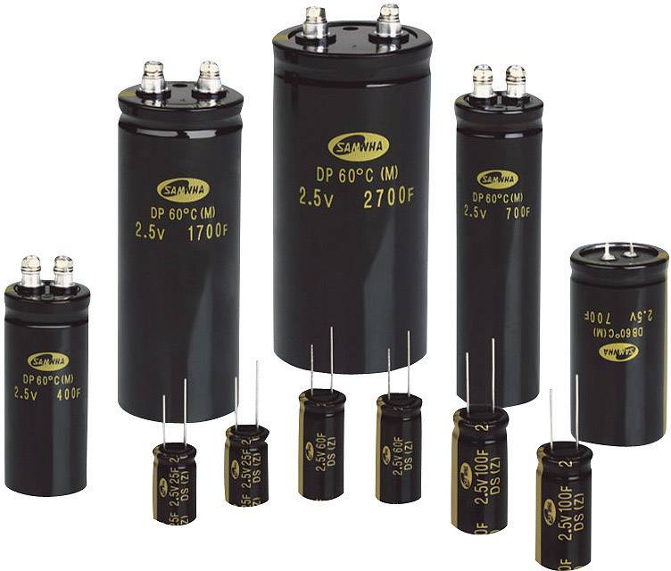 Kondensator Green-Cap 3 F 2.7 V/DC 20 % (Ø x D) 8 mm x 20 mm Samwha 1 szt. - obrazek 1