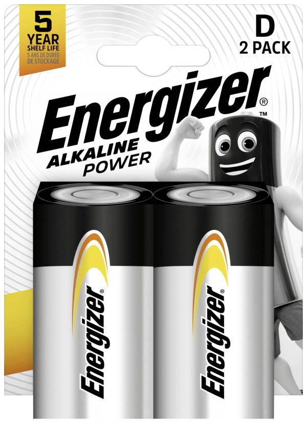 Energizer Power LR20 Bateria D/R20 alkaliczno-manganowe 1.5 V 2 szt.
